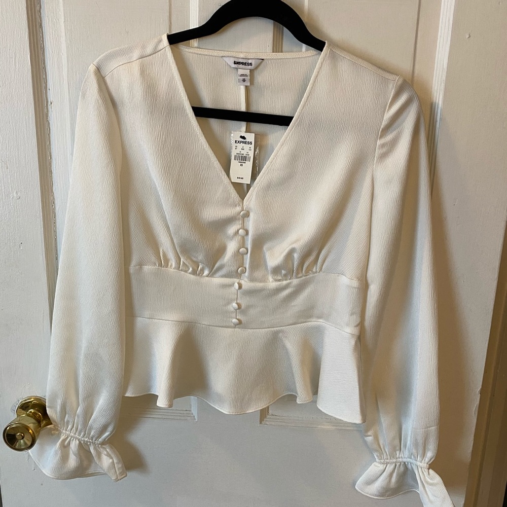 White Sateen Blouse